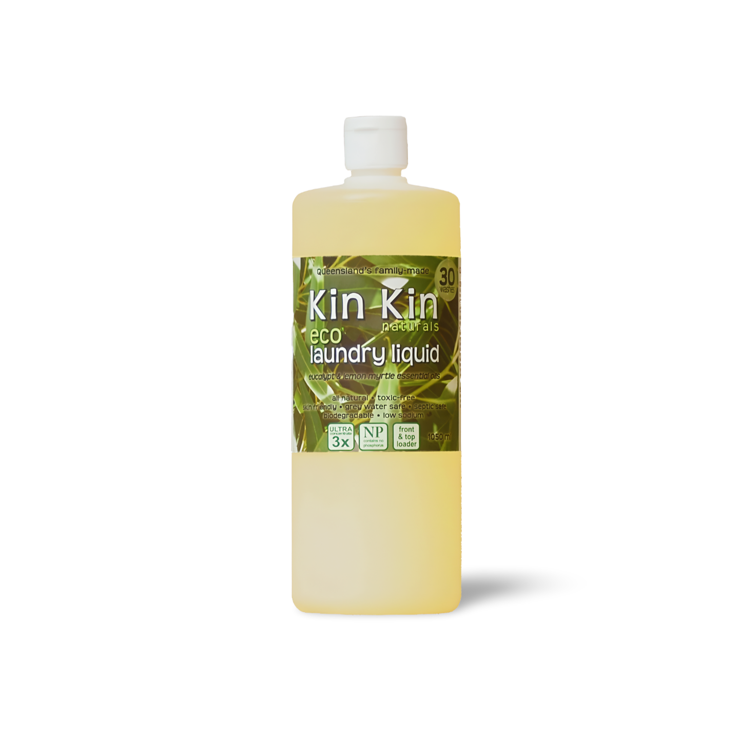 Kin Kin Naturals Eco Laundry Liquid 1.5L - Eucalyptus & Lemon Myrtle